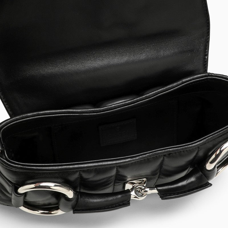 Gucci Gucci Horsebit Chain Small Black Bag Women