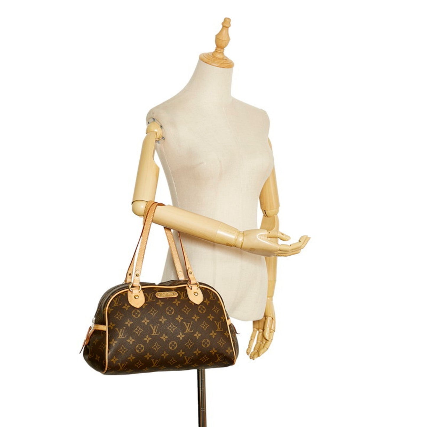 Louis Vuitton Brown Canvas Montorgueil tote bag