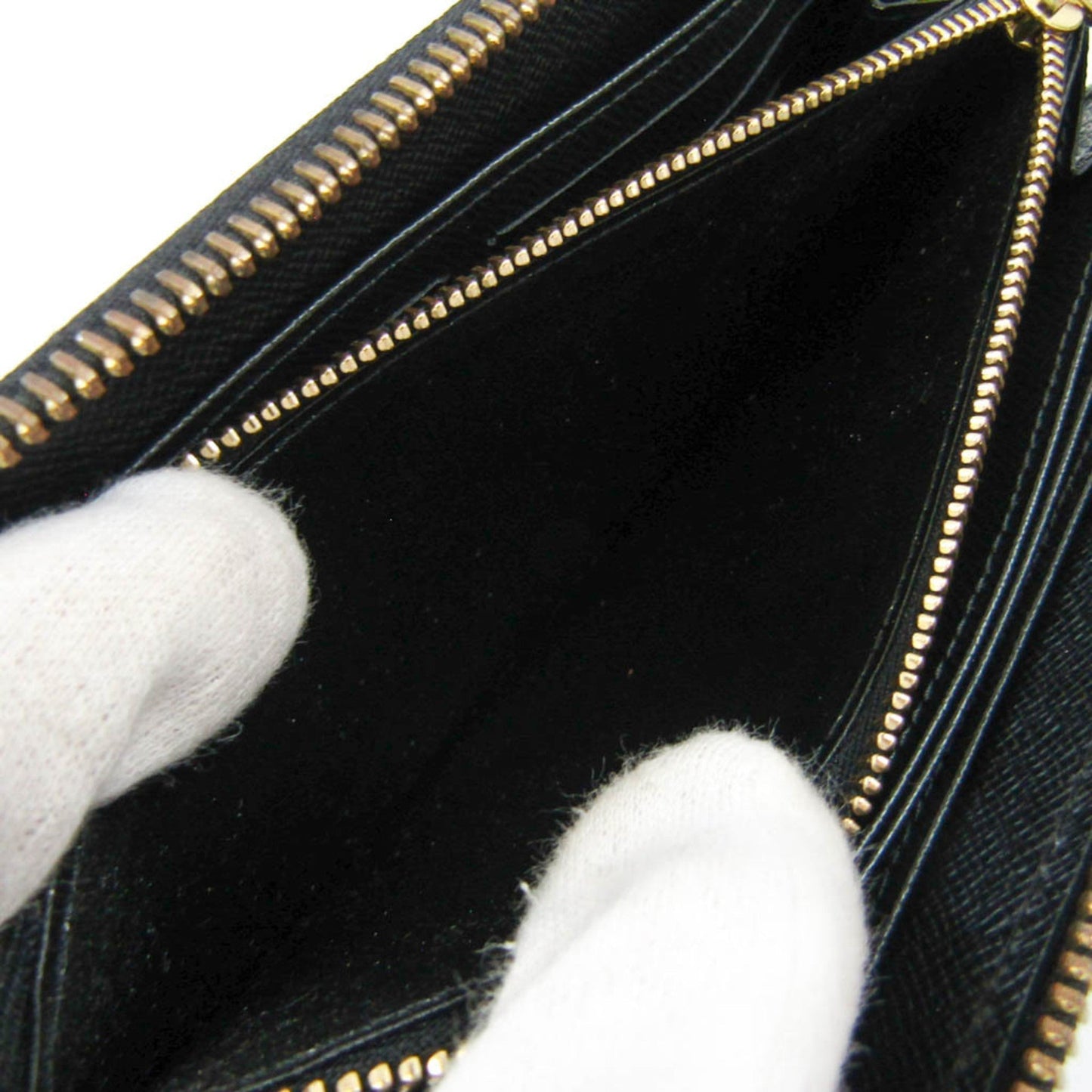 Louis Vuitton Black Leather Portefeuille zippy wallet accessories