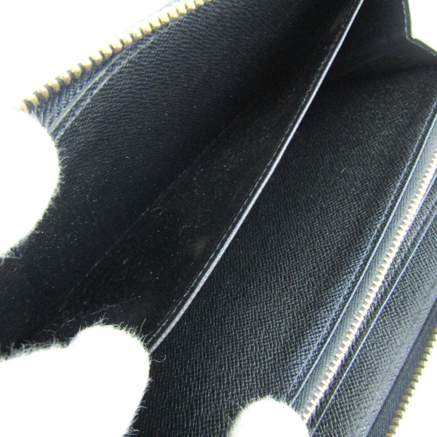 Louis Vuitton Black Leather Portefeuille zippy wallet accessories