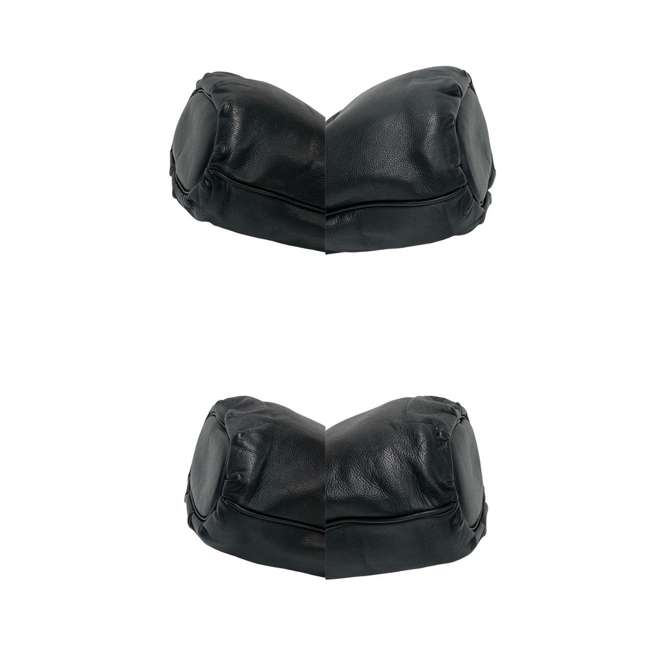GUCCI Shoulder Bag leather black Old Gucci