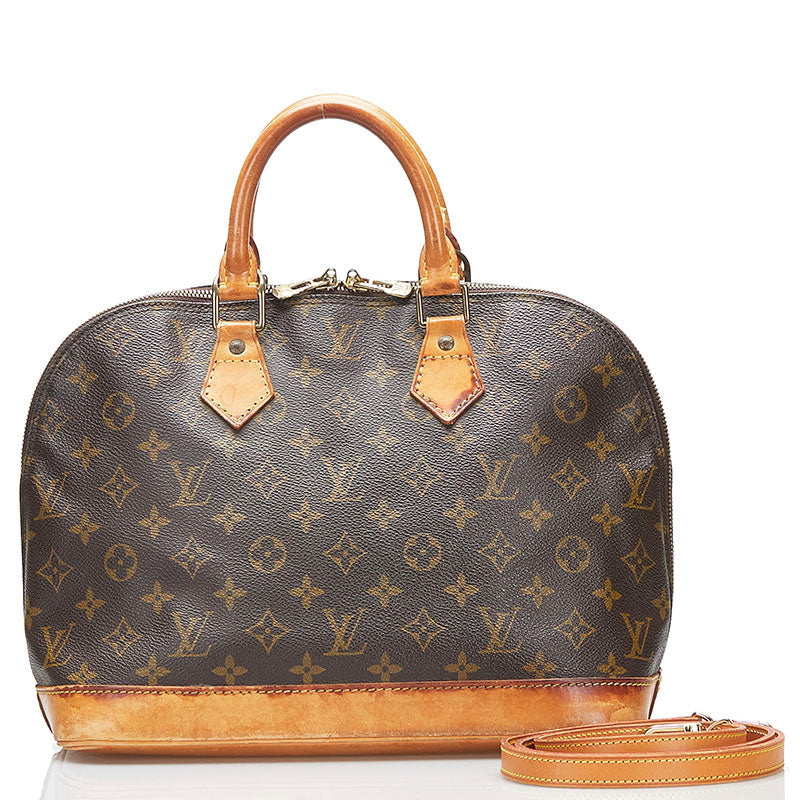 Louis Vuitton Brown Canvas Alma handbag bag
