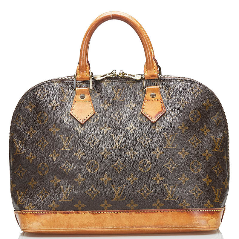Louis Vuitton Brown Canvas Alma handbag bag