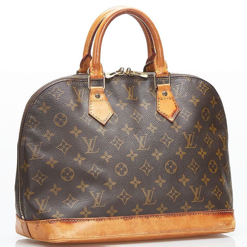 Louis Vuitton Brown Canvas Alma handbag bag