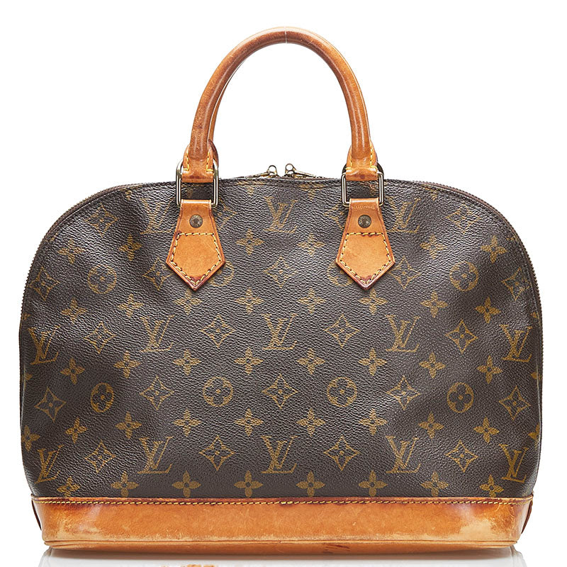 Louis Vuitton Brown Canvas Alma handbag bag