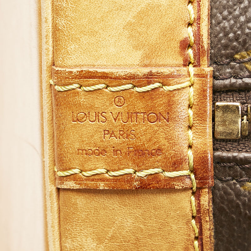 Louis Vuitton Brown Canvas Alma handbag bag