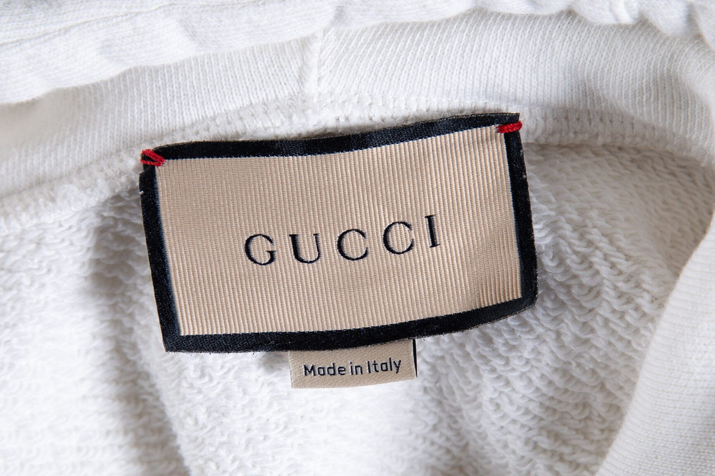 Gucci White "1921" Cropped Sweatshirt SZ M
