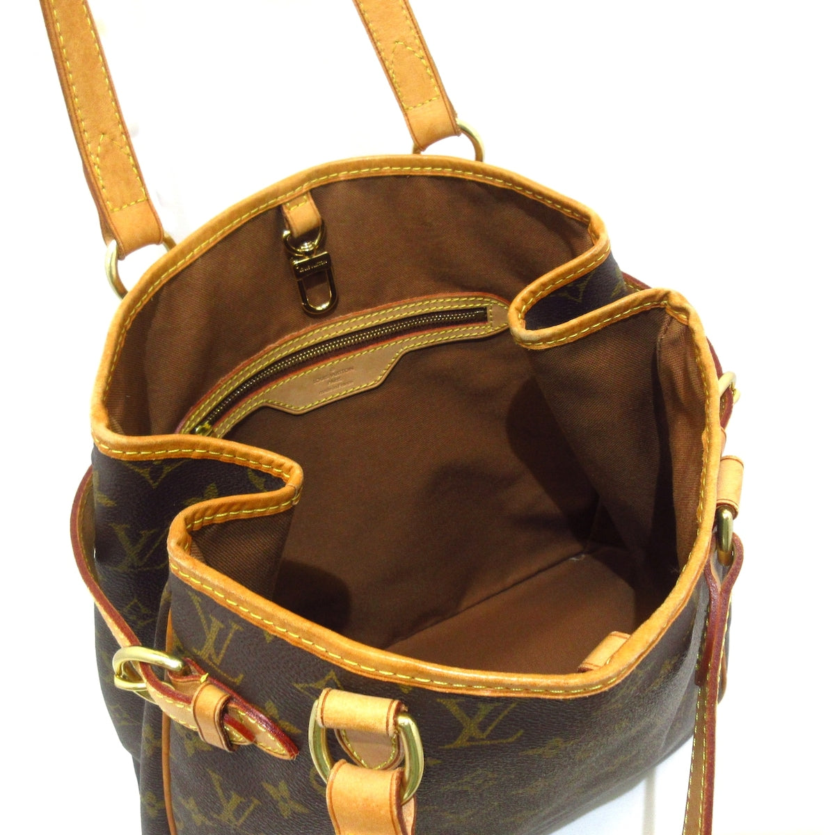 Louis Vuitton Brown Canvas Batignolles Vertical shoulder bag