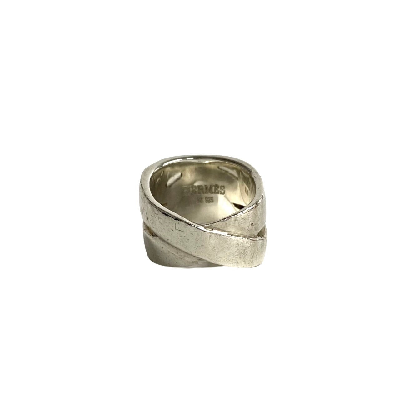HERMES Ring Silver925 Silver Double ring