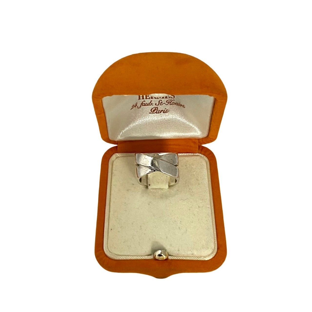 HERMES Ring Silver925 Silver Double ring