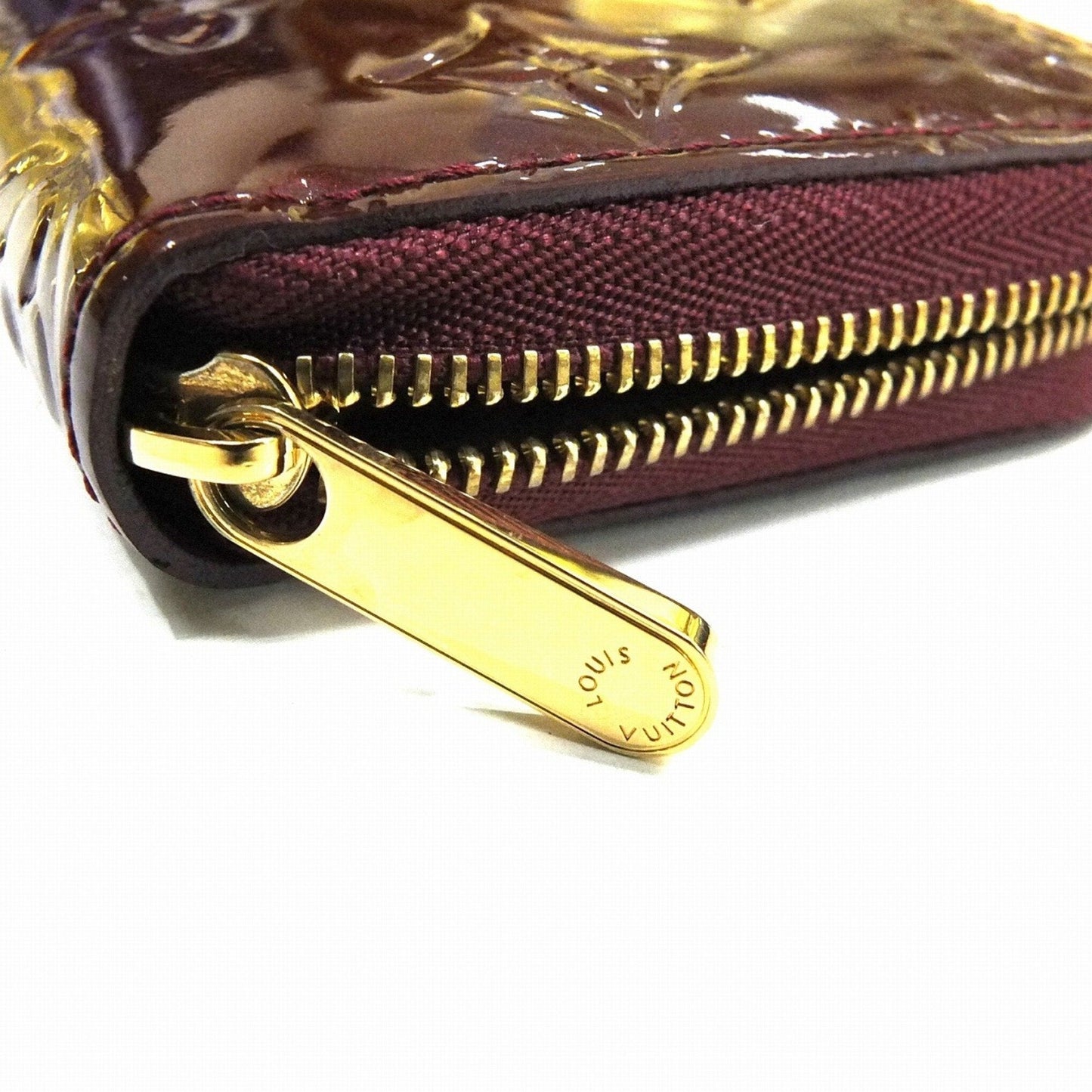 Louis Vuitton Bordeaux Patent leather Zippy coin purse wallet accessories