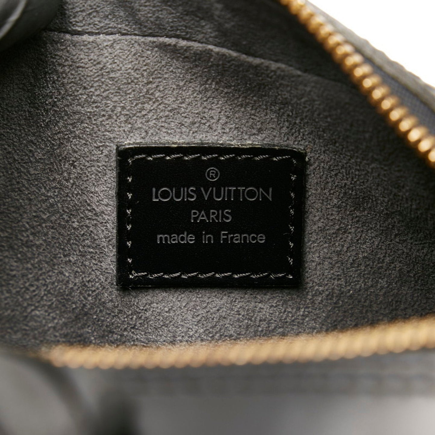 Louis Vuitton Black Leather Sablon handbag bag