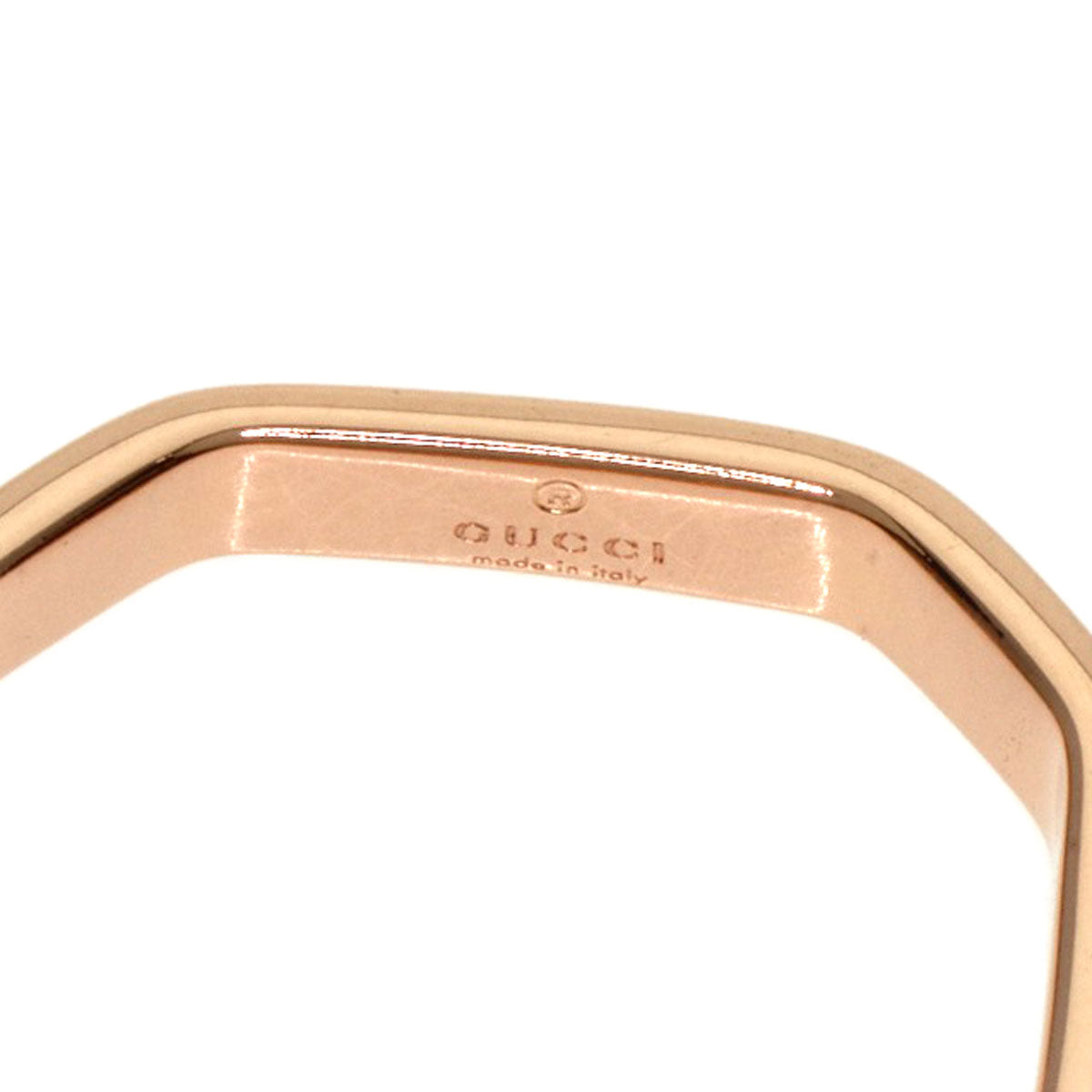 GUCCI Ring 18K Pink Gold gold Octagonal #7