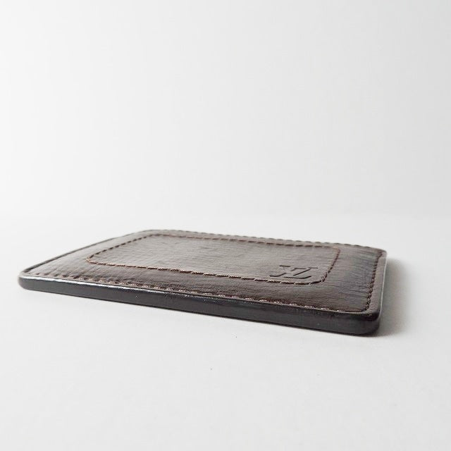 Louis Vuitton Brown Leather Porte carte double wallet accessories