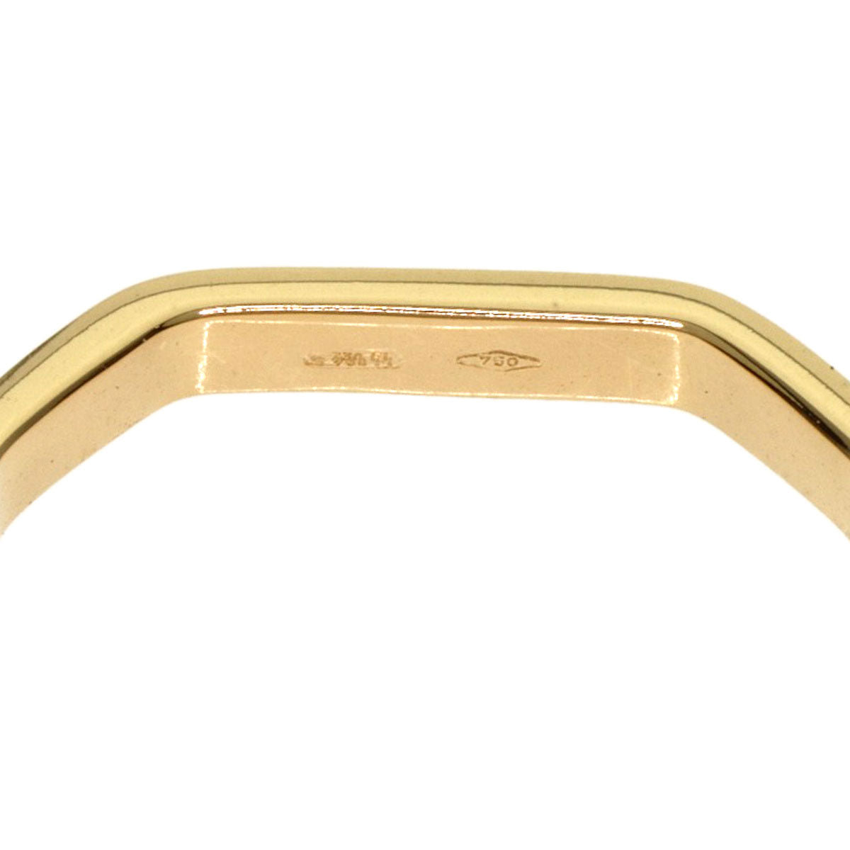 GUCCI Ring 18K Yellow Gold gold Octagonal # 12