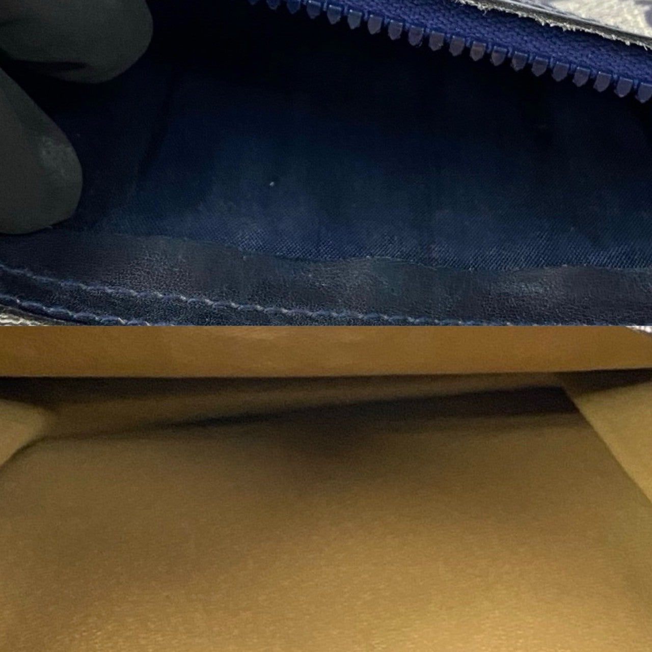 GUCCI Shoulder Bag leather gray Sherry line