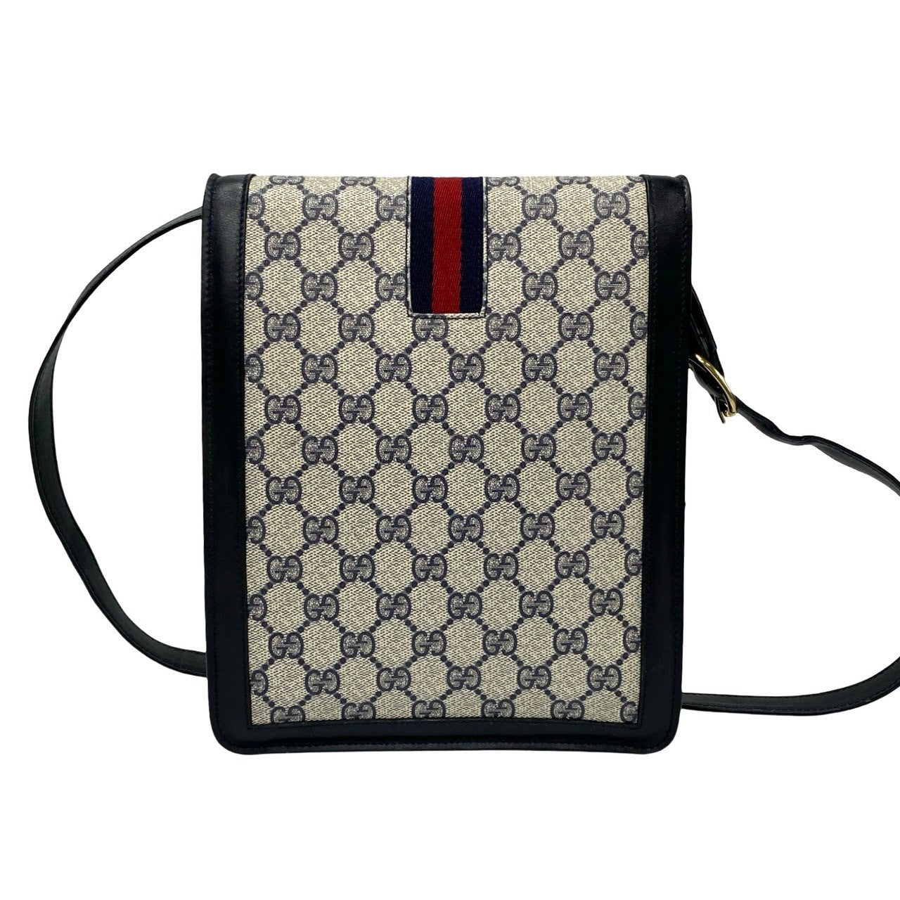 GUCCI Shoulder Bag leather gray Sherry line