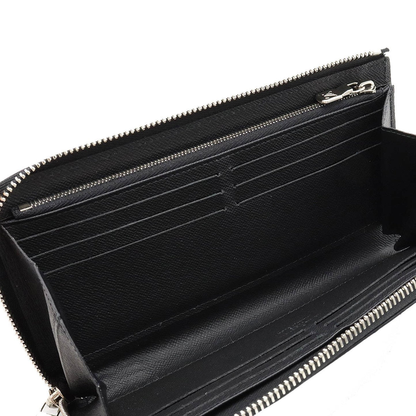 Louis Vuitton Black Leather Zippy Dragonne wallet accessories