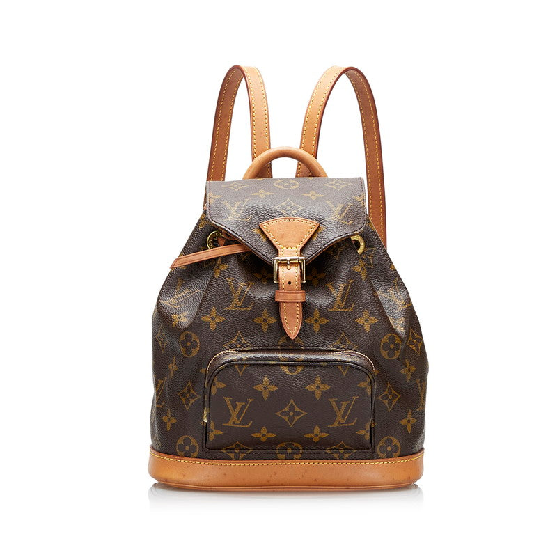 Louis Vuitton Brown Canvas Montsouris backpack bag