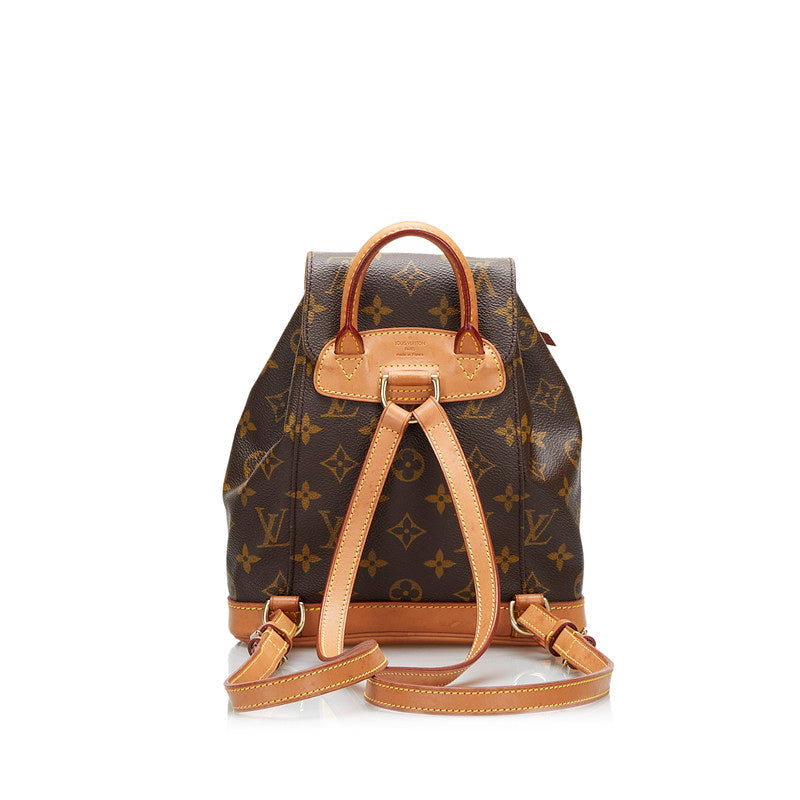 Louis Vuitton Brown Canvas Montsouris backpack bag