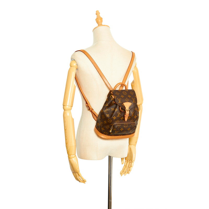 Louis Vuitton Brown Canvas Montsouris backpack bag