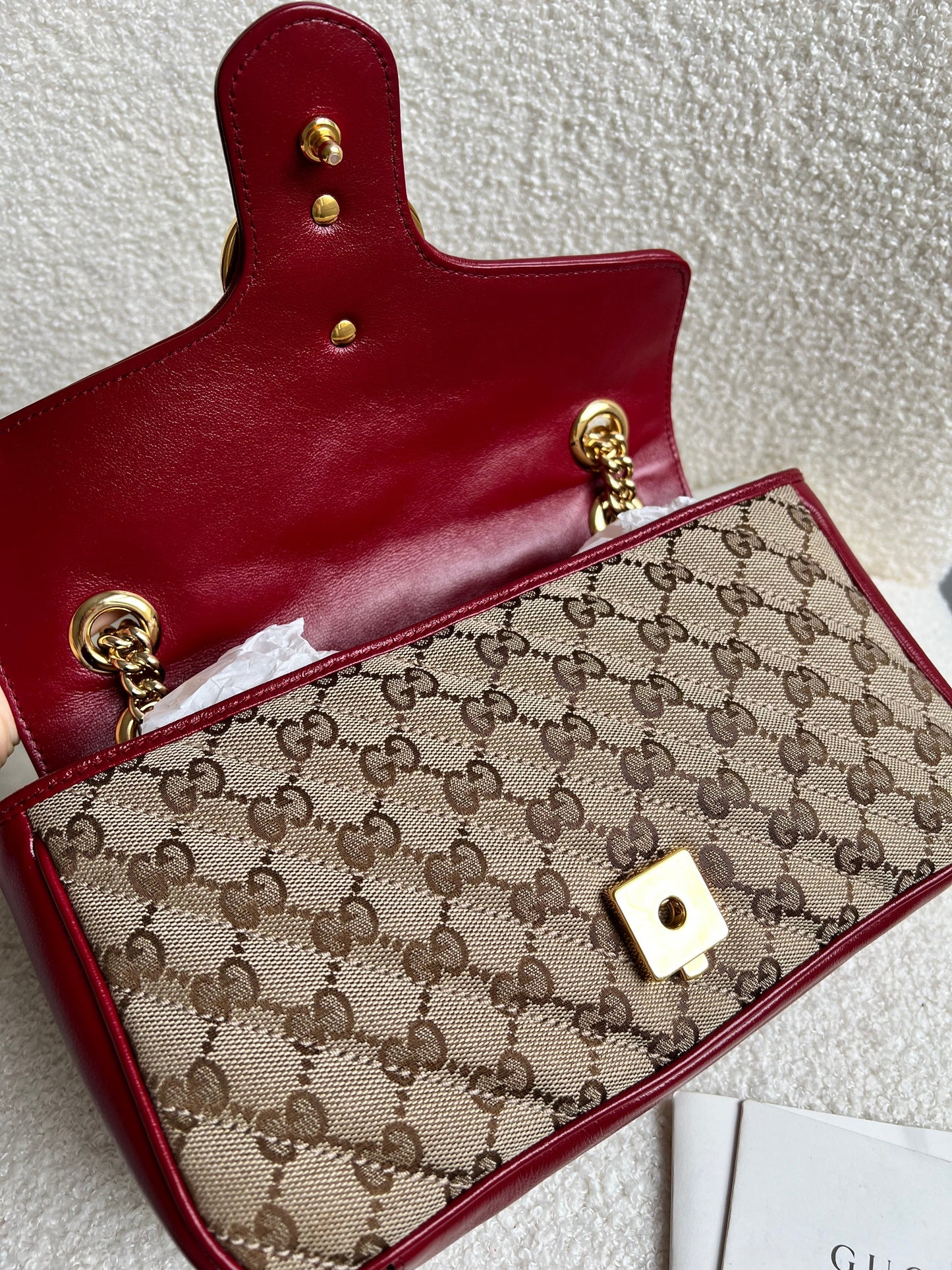 Gucci GG Beige Marmont Small Shoulder Bag (RRP £1,570)
