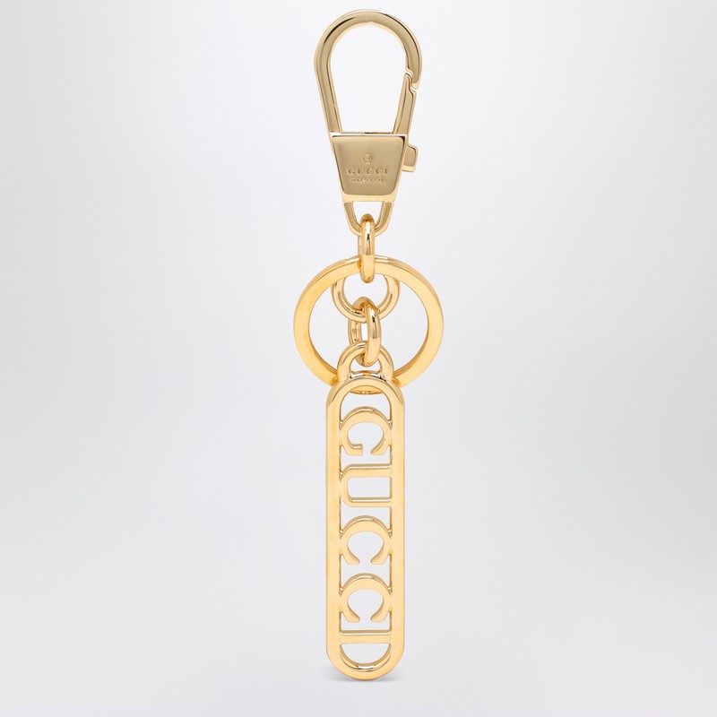 Gucci Golden Key Ring With Logo Women