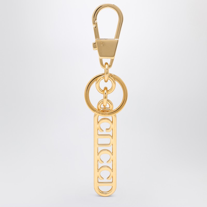 Gucci Golden Key Ring With Logo Women