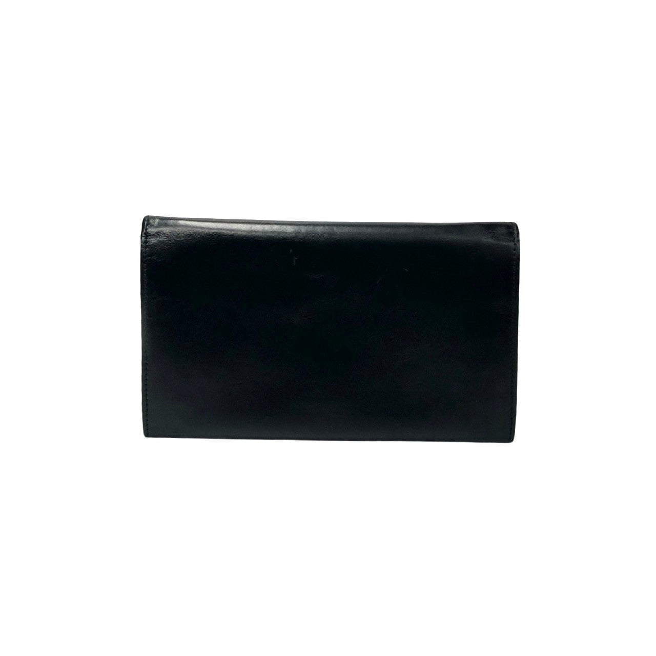 GUCCI Long Wallet Purse leather black