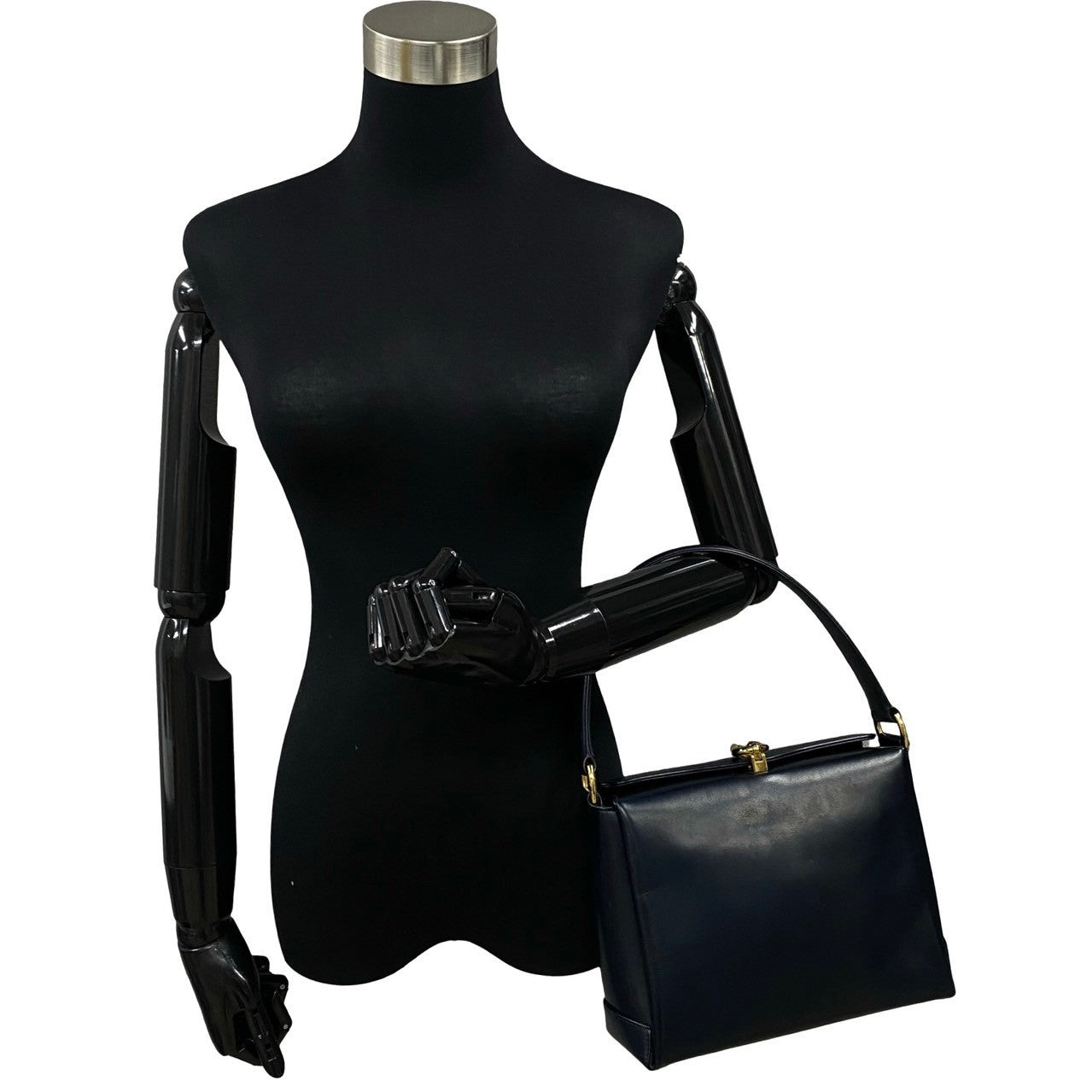 GUCCI Handbag leather black