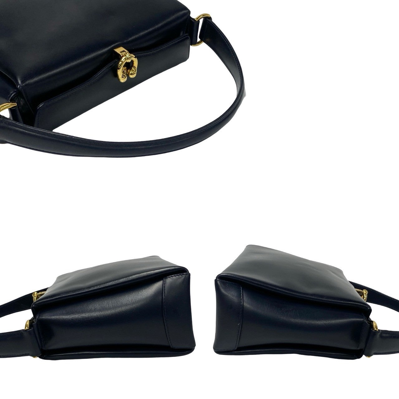 GUCCI Handbag leather black