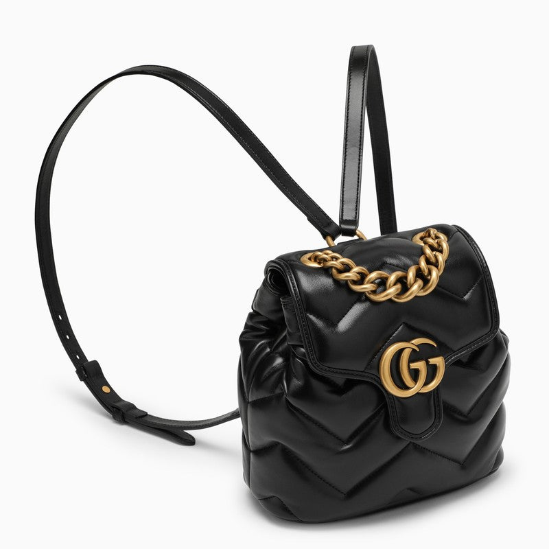 Gucci Gg Marmont Matelassé Backpack Black Women