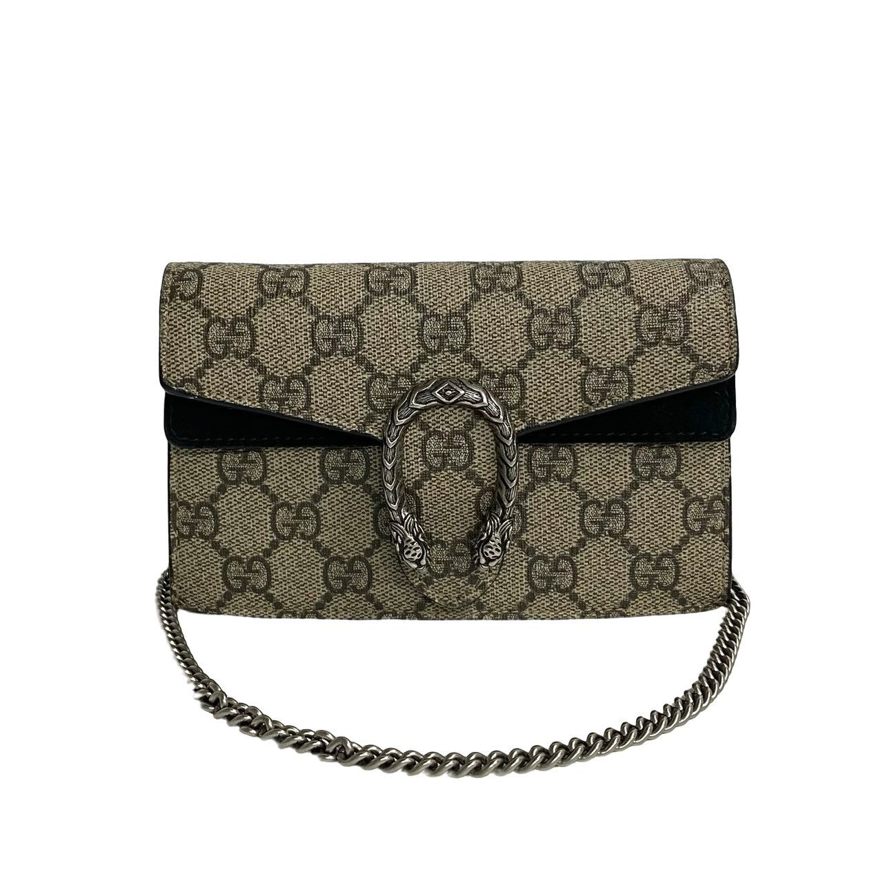 GUCCI Shoulder Bag leather Brown Dionysus Super Mini Bag