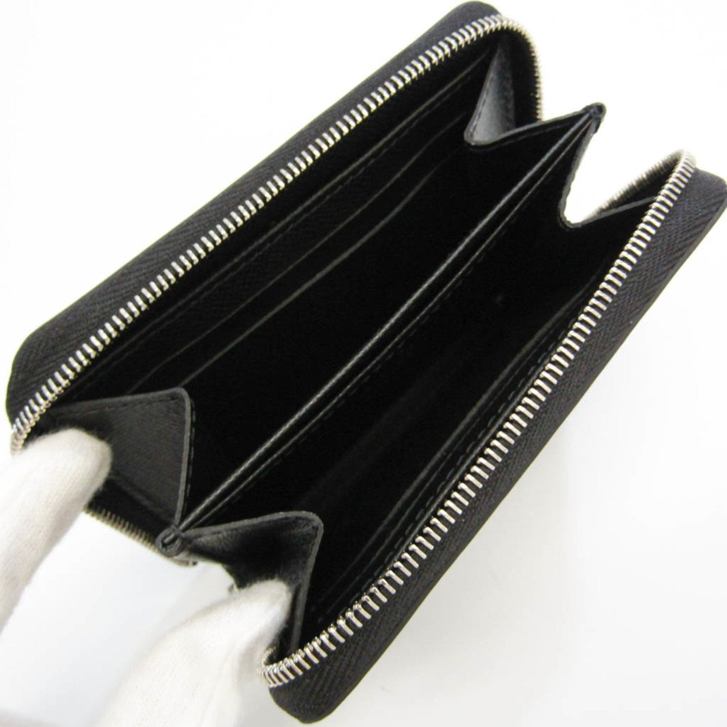 Louis Vuitton Black Leather Porte monnaie Zippy wallet accessories