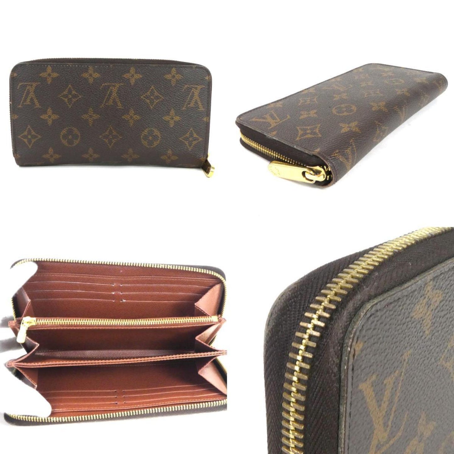 Louis Vuitton Brown Canvas Portefeuille zippy wallet accessories