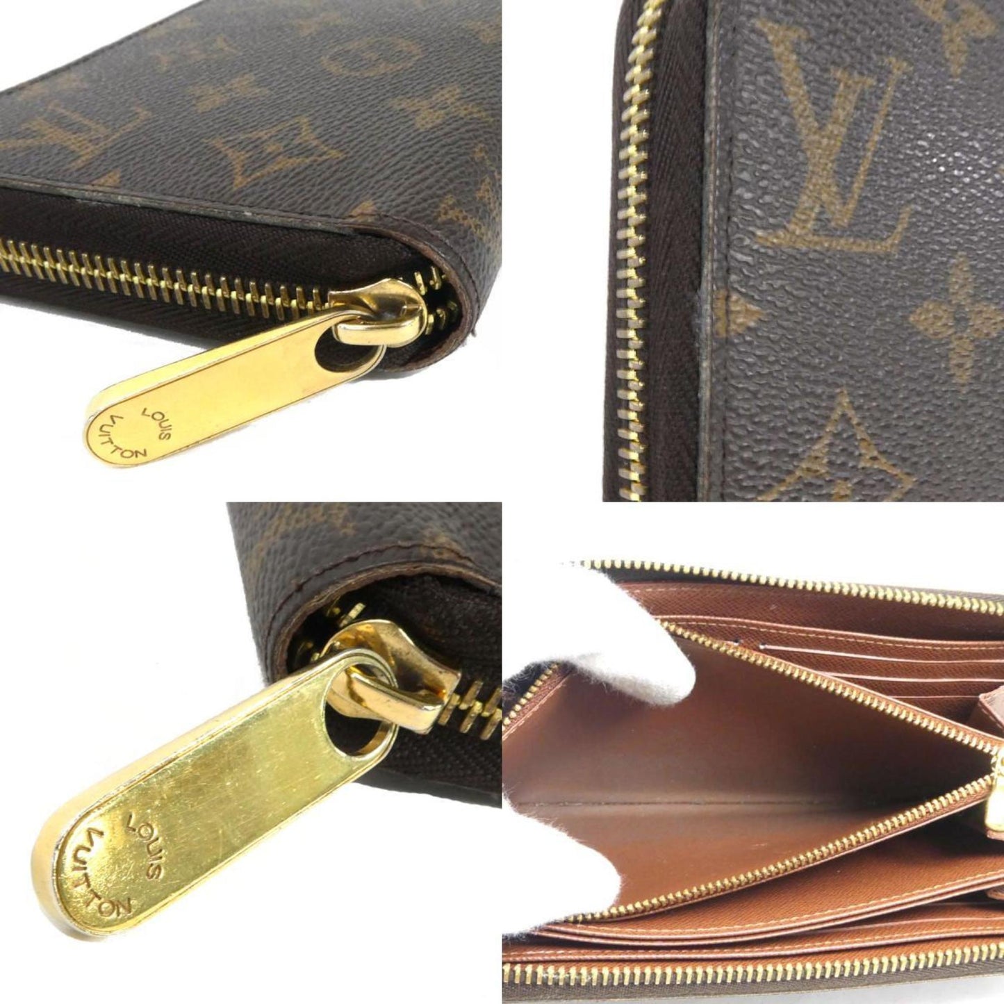 Louis Vuitton Brown Canvas Portefeuille zippy wallet accessories