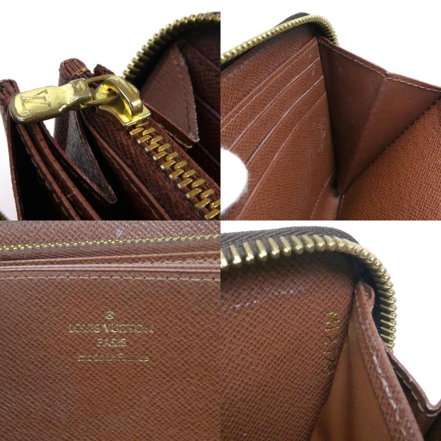 Louis Vuitton Brown Canvas Portefeuille zippy wallet accessories