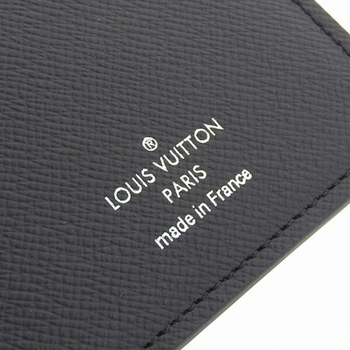 Louis Vuitton Black Leather Portefeuille Brazza wallet accessories