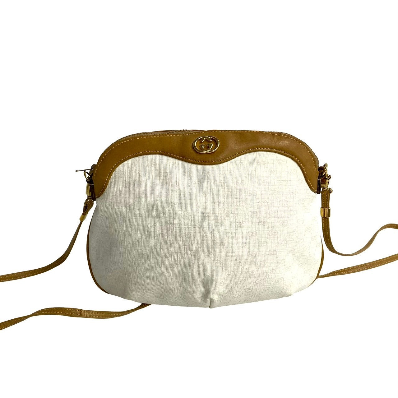 GUCCI Shoulder Bag leather Brown