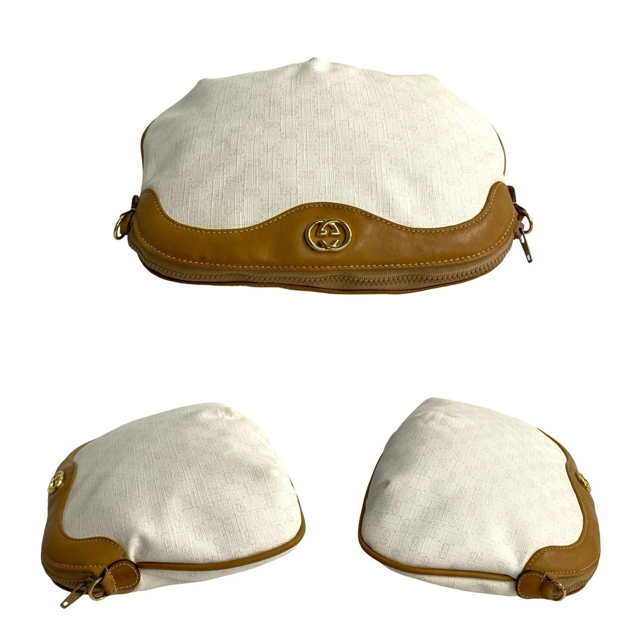 GUCCI Shoulder Bag leather Brown