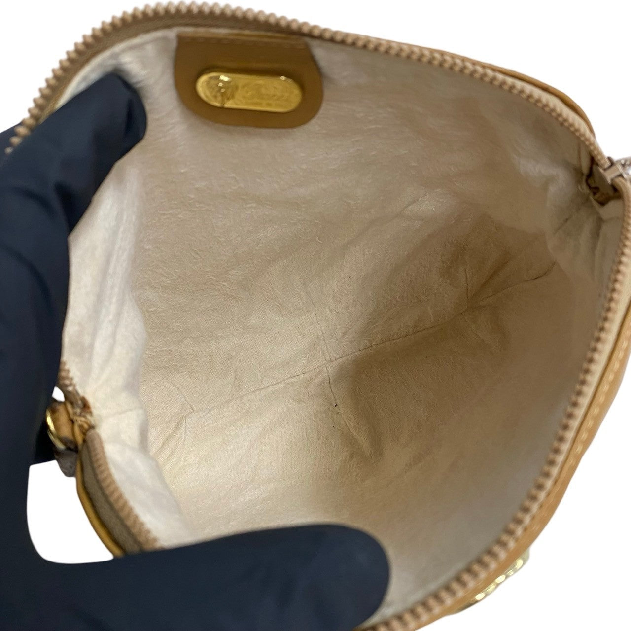 GUCCI Shoulder Bag leather Brown