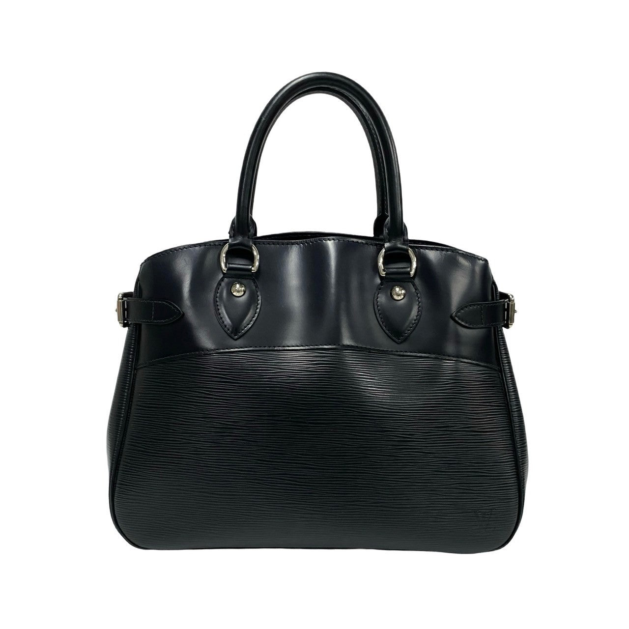 LOUIS VUITTON Handbag leather black Epi Passy PM
