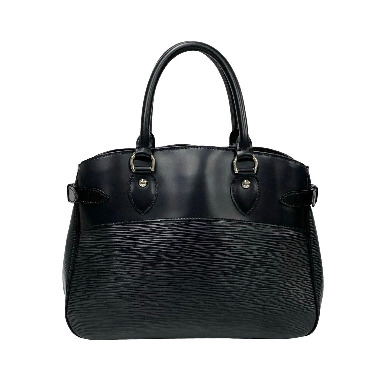 LOUIS VUITTON Handbag leather black Epi Passy PM