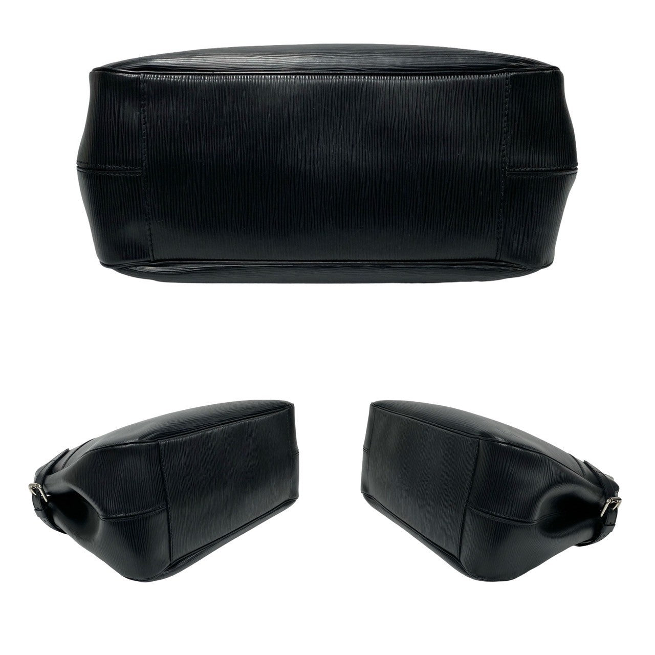 LOUIS VUITTON Handbag leather black Epi Passy PM