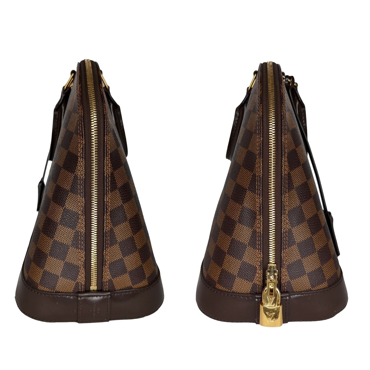 Louis Vuitton Damier Ebene Alma MM Handbag Satchel