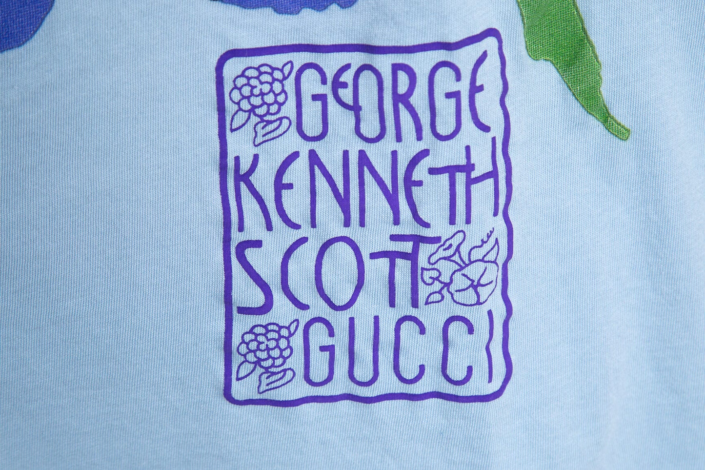 Gucci X George Kenneth Scott  Blue T-Shirt SZ L