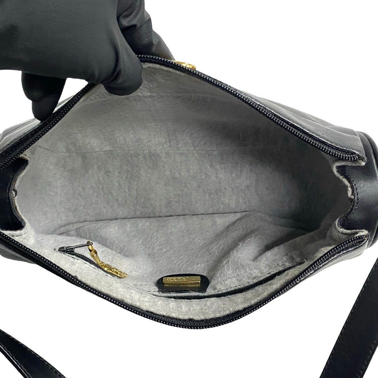 GUCCI Shoulder Bag leather black