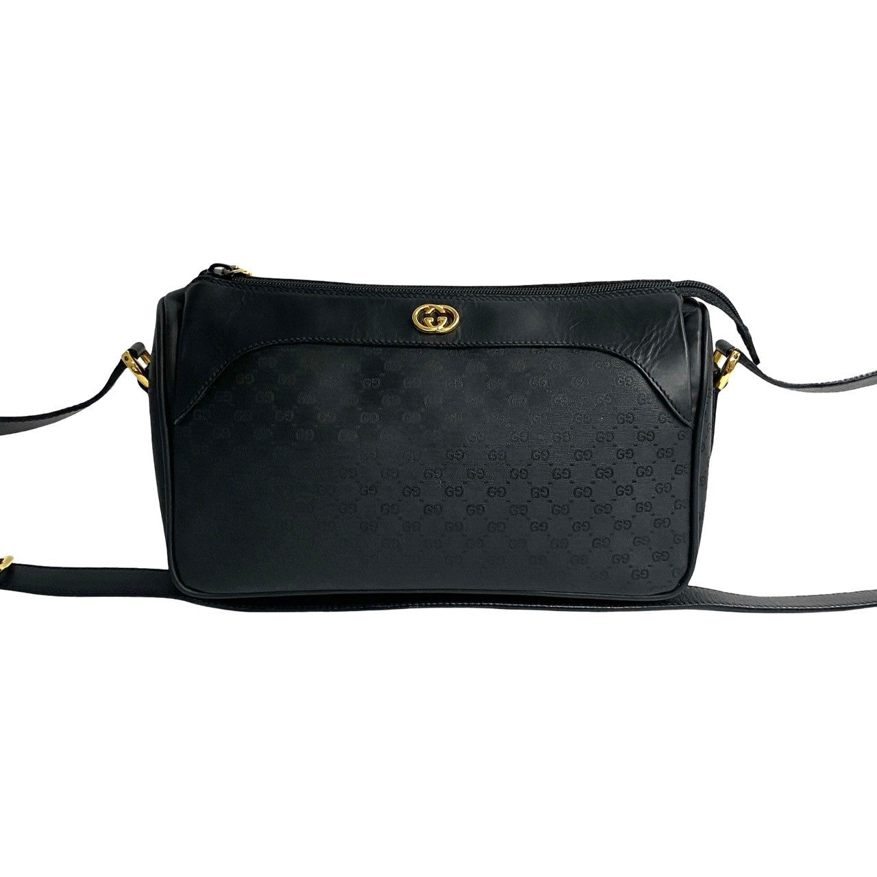 GUCCI Shoulder Bag leather black