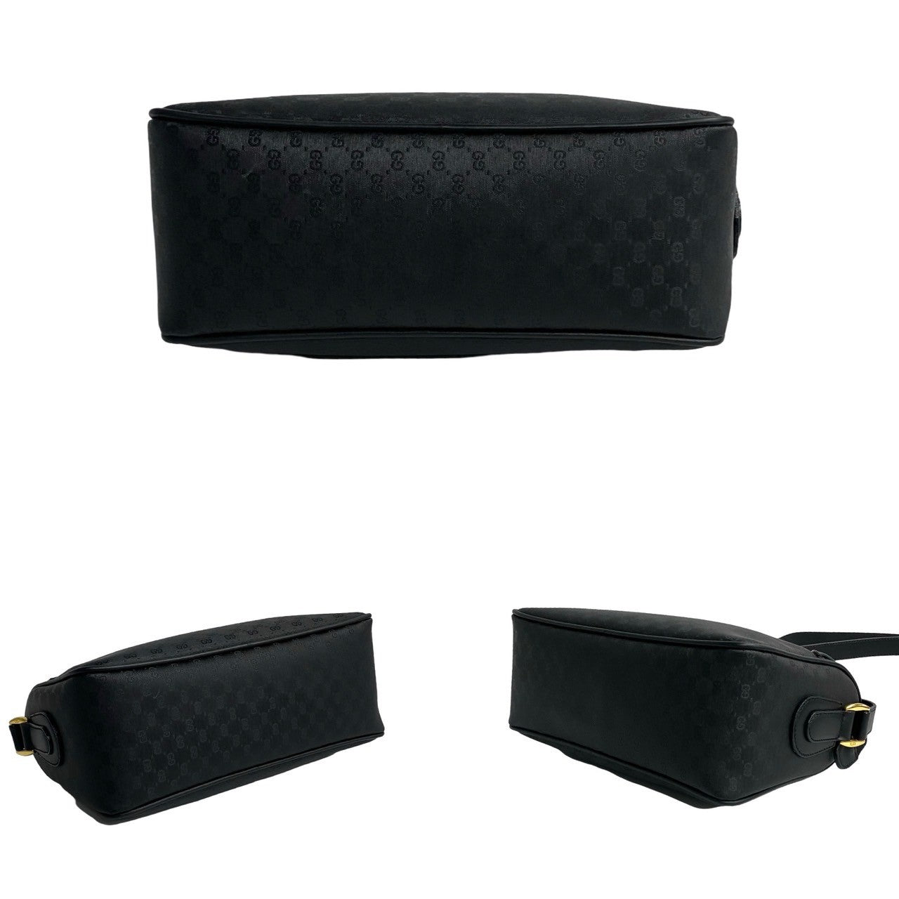 GUCCI Shoulder Bag leather black