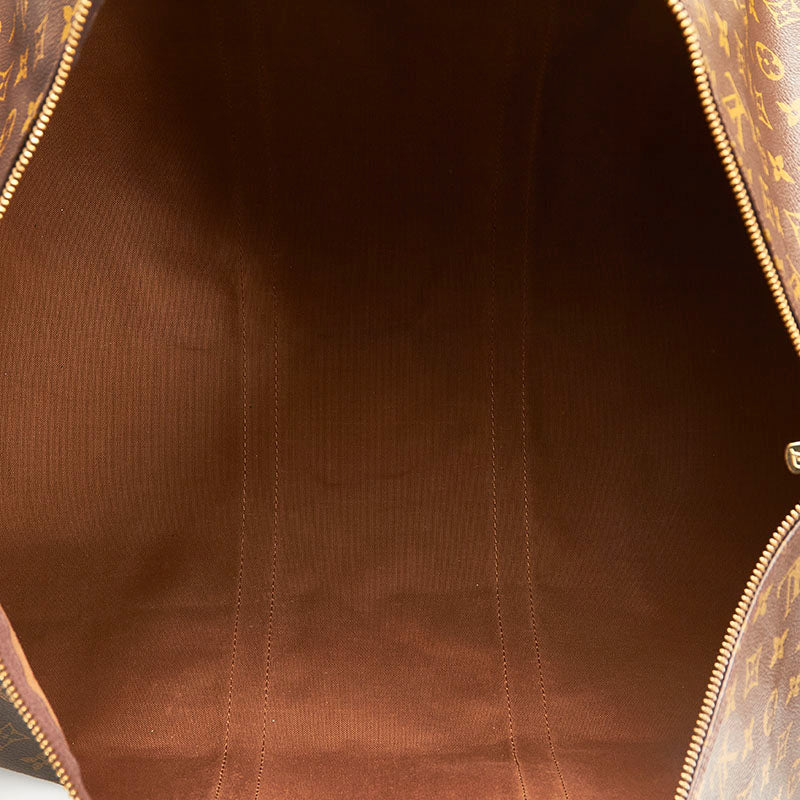 Louis Vuitton Brown Canvas Keepall Bandouli√®re 60 travel bag